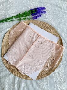 4件套多色性感蕾丝透气诱人无缝男士三角裤结婚礼物透明超薄舒适内裤S/M/L杏色红色黑色紫色男士情趣内裤 - 彩色 - 查看 8