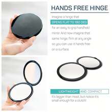 Double-Sided Magnifying Makeup Mirror With 10X/20X/30X Magnification,Ultra-Thin Pocket Makeup Mirror For Travel,No Battery Required, Foldable Design ,Small Pocket Mirror With 180° Adjustable For Precision Grooming,Makeup,Cheap,Room Decor,Vanity,Travel,Bedroom,Makeup Accessories,Mirror,Vanity Mirror,Mini Mirror,Compact Mirror,Mirror Small,Hand Mirror - Multicolor - View 5