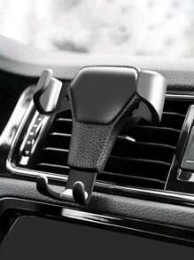 1 pieza Soporte de teléfono móvil multifuncional para salida de aire del coche, soporte de teléfono para coche por gravedad con patrón, accesorios para el automóvil