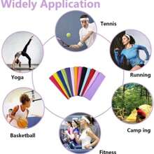 6/14pcs Color Random Unisex Stretchable Headband, Soft Fabric Headband Suitable For Long Hair And Short Hair, Very Suitable For Yoga, Running And Fitness. Home Bathroom Decor Fall Decor Back To School