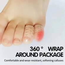 10 PIEZAS Tapas de silicona para los dedos de los pies, protector anti-fricción transpirable que previene ampollas y separa los dedos de los pies