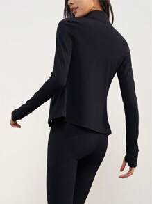Sculpt Long Sleeve Jacket Super Softness Stretch Zipped Yoga Gym Traveling
