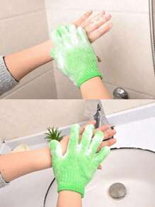 10PCS/5PCS/3PCS/1PC Exfoliating Gloves, Exfoliating Gloves For Dead Skin Bath Exfoliating, Shower Gloves For Shower SPA Massage, Body Scrub Gloves, Natural Body Cleaning Cloth, Body Cleaning Tools, Blue Back To School