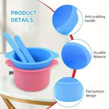 Silicone Wax Warmer Liner, Non-Stick Wax Bowl Silicone Replacement Liner For Reusable Wax Melting Heater, With Silicone Spatula For Waxing - Multicolor - View 7