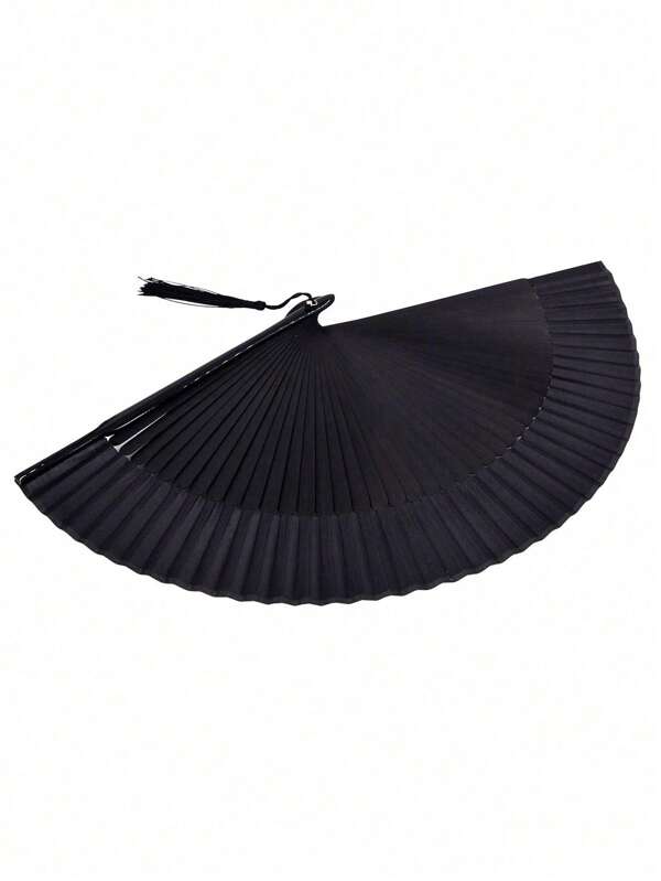 1pc 8,27" (21cm) Ventilador dobrável de bambu portátil, estilo retrô elegante japonês/chinês, presente perfeito para mulheres/meninas, essencial para a moda lolita