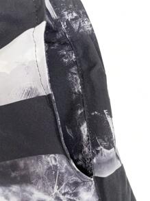Men's Blue Stripe Board Shorts