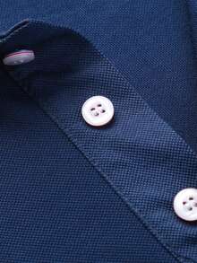 Customized Personalized Men's Casual Polo Shirts Top, Upload You Pictures Or Logo Can Automatically Remove Background,Personalized Text,(Selfie/Family Photo/Couple Photo/Landscape) Birthday Gifts, Business, Workwear, Team,Anniversary/Wedding/Souvenir,Stylish,Fashion,Hipster,Casual,Minimal Chic,Personalized,Customized,Custom,Unique,Guy Costumes,Capsule Wardrobe,Men Basic/Street Style,Ideal Gifts For Him,Boyfriend,Family,Friends,For Birthdays,For Vacation/Holiday,For School/Competition,For Sports/Climbing,Chic Autumn,Urban Gala - Navy Blue - View 7