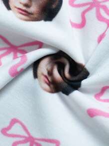 Women's Shorts With Personalized Photo/Portrait/Face Replacement Graphic, Lightweight Breathable Comfortable Fabric, Great Gift For Friends, Partners, Parties, Mother's Day, Christmas