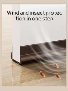 Mute Noise Reduction Door Seam Door Bottom Sealing Strip Door Gap Windshield Bar Clamp PVC Door Bottom Sealing Strip Air Conditioning Room Bedroom Door Bottom Windproof Strip 93cm - Multicolor - View 3