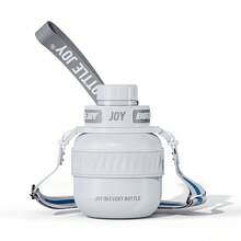 BOTTLE JOY 500ml (16oz) Portable Stainless Steel Thermal Insulated Water Bottle, Hot And Cold Drink Vacuum Flask, Leak-Proof Lid And Straw, Suitable For Home, Office, Outdoor Activities, Camping, Hiking, Driving And Travel. Reusable Cup With Lid And Straw, Unisex, Gym Bottle, Protein Shake, Powder Shaker, Sports Water Bottle, Valentine's Day Gift, Birthday Gift, With Straw Cleaning Brush Included - Multicolor - View 15