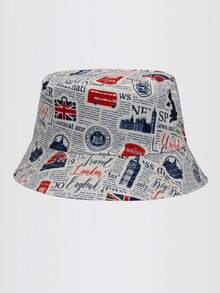 1 件女士双面做旧渔夫帽，户外旅行度假帽，复古休闲运动时尚沙滩遮阳帽，夏季防紫外线，日常穿着