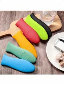 1pc Silicone Pot Handle Cover - Heat Resistant & Non-Slip, Fits Cast Iron Pots And Pans, Essential Kitchen Accessory, Perfect Holiday Gift, Kitchen Essential - Multicolor - View 9