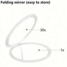 Double-Sided Magnifying Makeup Mirror With 10X/20X/30X Magnification,Ultra-Thin Pocket Makeup Mirror For Travel,No Battery Required, Foldable Design ,Small Pocket Mirror With 180° Adjustable For Precision Grooming,Makeup,Cheap,Room Decor,Vanity,Travel,Bedroom,Makeup Accessories,Mirror,Vanity Mirror,Mini Mirror,Compact Mirror,Mirror Small,Hand Mirror - Multicolor - View 13