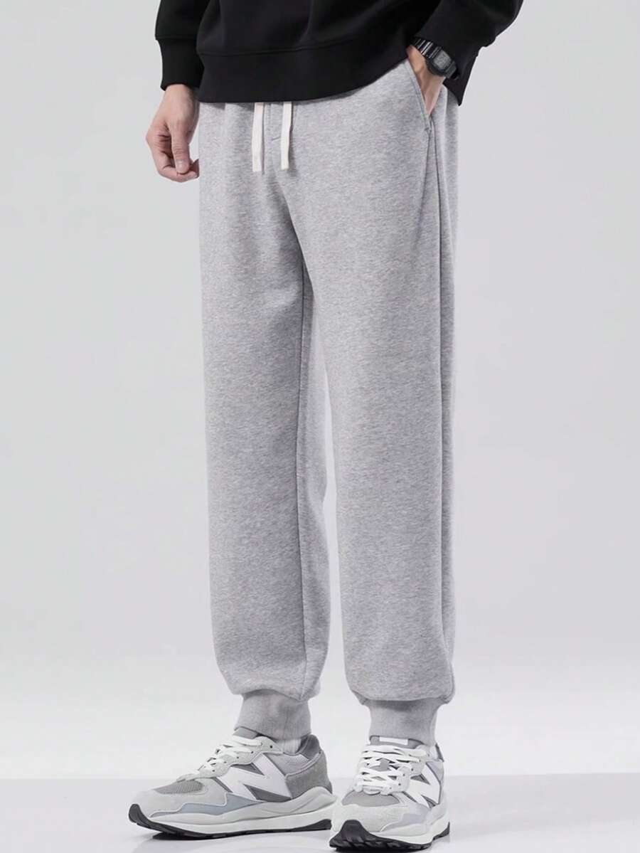 Men's Sweatshirt Jogger Pants Size S-XL - 淺灰色 - 查看 1