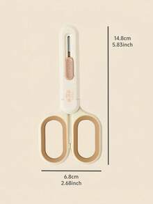 Portable Expandable Blade Cutter Scissors - 2 In 1, Wheat Straw Nature Series, Easily Cut Envelope Knife Express Boxes Packing, Perfect For Home And Office Use - Multicolor - View 3