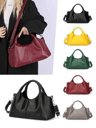 Nowa wysokiej jakości damska torebka, miękka skórzana torba damska o dużej pojemności, minimalistyczna, swobodna torba na ramię, prezent na dzień matki, torba dla mamy w średnim wieku, podręczna torba do biura. Nadaje się na imprezę, zakupy, wypoczynek, dojazdy do pracy i nie tylko