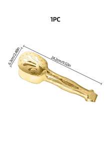 1pc Reusable Food Tong With Flower Pattern For Snack, Cake, Salad, Pastry, Bread, Fruit, Meat, Cookware, Spaghetti Clips With Gold And Silver Option, Multi-Functional Kitchen Utensils, Kitchen Supplies, Kitchen Accessories, Kitchen Stuffs For Home - - - View 8