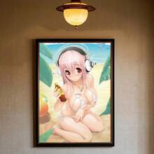 1 件流行超级索尼子漫画经典动漫墙面艺术海报家居客厅卧室酒吧美学装饰无框架 - 彩色 - 查看 11