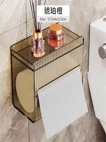 New Light Luxury Acrylic Tissue Box Bathroom Waterproof Wall Mounted Non-Perforated Kitchen Toilet Living Room Tissue Box, Bathroom Accessories, Room Decor