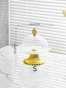Cake Stand With Acrylic Dome Cover - Versatile Round Shatterproof Dessert Table Display Set With Round Plate, Vegetable Tray, Fruit Bowl - Party Cake Show - Multicolor - View 13