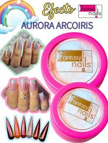 AURORA RAINBOW EFFECT PIGMENT FOR NAIL DECORATION AND ART FANTASY NAILS - Burgundy - View 5