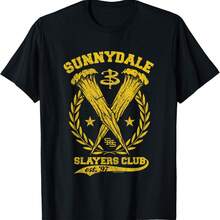 Buffy The Vampire Slayer Sunnydale Slayers Club Collegiate T-Shirt - Black - View 1