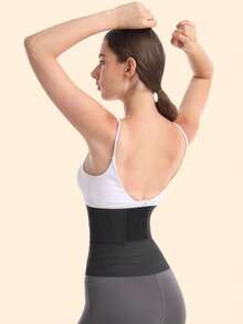 1pc Adjustable & Wrap Solid Color Waist Cincher, Body Shaper, Waist Trainer Exercise Waist Belt Suitable For Workout Home Sports And Walk - Multicolor - View 6