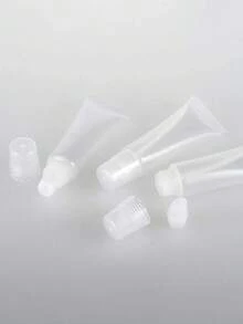 1/6/10/20个装 5/10毫升迷你透明软质空唇彩管，便携旅行唇彩容器 DIY化妆品包装工具，适合女性/女孩，化妆，价格实惠，房间装饰，梳妆台，旅行，卧室，化妆配件，价格实惠，圣诞礼物，化妆品，化妆工具，便宜好物，礼物，送给女性的礼物，圣诞礼物 - 彩色 - 查看 4