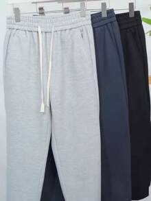 Men's Sweatshirt Jogger Pants Size S-XL - 深灰色 - 查看 2