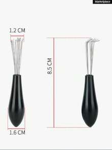 1pc Hairbrush Cleaning Brush Hair Remover - Multicolor - View 9