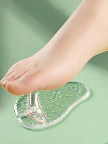 1 Pair Gel Insole Pads For Comfortable High Heel Sandals In Summer, Fit Smaller Shoe Size - Clear - View 2