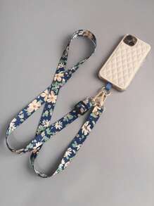 Painted Crossbody Cell Phone Lanyard Strap Adjustable Neck Hanging Rope With Gasket Clip Anti-Lost Universal Phone Case Lanyards