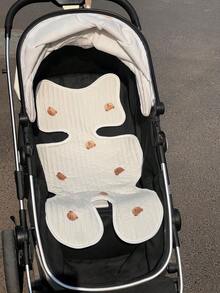 Bantal Kursi Kereta Bayi Gaya Korea Ins, Versi Tipis, Bordir, Menyerap Air & Bernapas, Cocok Untuk Semua Musim Semi/Panas/Gugur/Dingin - MultiWarna - View 4