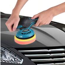 أدوات كهربائية CYBOBAN ، آلة تلميع لاسلكية تعمل بمنظومة بطارية ليثيوم، آلة تلميع كهربائية، بطارية ليثيوم قابلة للشحن، تنظيم سرعة 6 مستويات، محمولة وخفيفة الوزن، مزودة بملحقات متنوعة، بطارية ليثيوم كبيرة السعة 2.0 أمبير ساعي، يمكن التلميع السريع دون ترك أي آثار، من المستلزمات الأساسية لتجميل السيارة، واجهة شحن عالمية USB