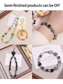 Beadia 50g/Packung 3-12mm gemischte Glasperlen, sortierte Makronen-Glasperlen für DIY Schmuckherstellung, Halsketten & Armband Bastelzubehör für Frauen