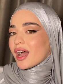 1 chiếc khăn lụa trơn màu trơn thanh lịch cơ bản dành cho nữ, khăn trùm đầu dài mềm mại, nhẹ, thích hợp sử dụng hàng ngày, khăn trùm đầu và khăn choàng Abaya dùng để mặc trong trang phục - màu xanh lá - Xem 12