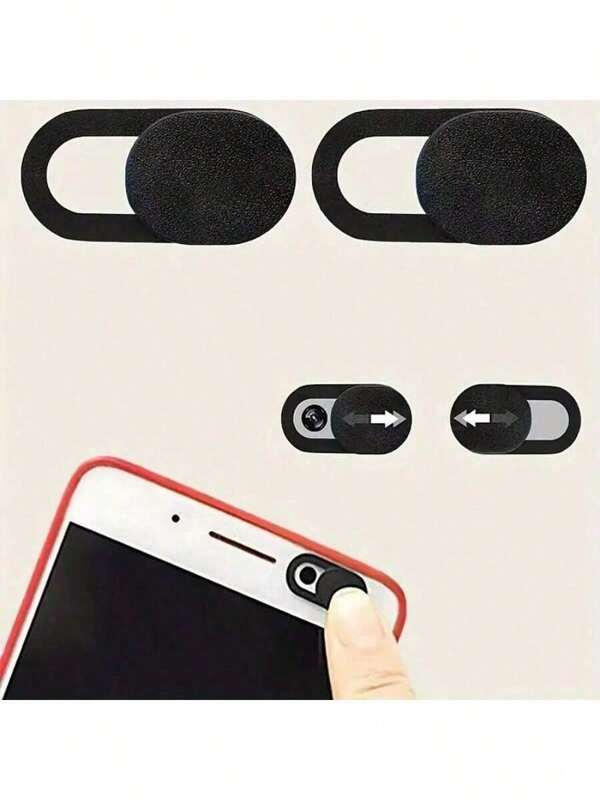 2pcs Ultra Thin Web Camera Cover Slides - PVC Camera Privacy Stickers, Fit For Universal Devices, Easy To Attach, Fashionable & Discreet Design