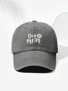 1 Stück unisex Hunde Pfote & Mutter Muster Vintage Baseball Kappe, personalisiertes minimalistisches Design geeignet für Outdoor Sport, Wandern, Lässig Tragen, verstellbare Größe, Mode & vielseitig