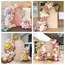 Juego de corona de globos decorativos para fiesta, 10/50/116 piezas, incluye globos de látex de colores rosa, azul, verde, carne y café, adecuado para decorar bodas, compromisos, cumpleaños, ceremonias de graduación, celebraciones y fiestas de aniversario