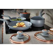 5pc Cookware Set Pot Frying/ Saucepans Non-Stick Black - default - View 3