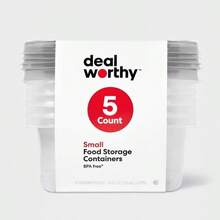 Small Rectangle Food Storage Containers - 24 Fl Oz/5ct - Dealworthy ™ YUF5 - 1 - Xem 3