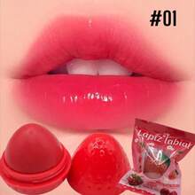 Paquete de Bálsamo Hidratante Labios De Fresa Caja 24 PCS Labiales Mágico - Rojo - Ver 2