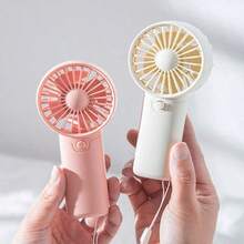 1 pieza Mini ventilador con 1 velocidad de viento y cuerda colgante - Regalo para fiesta (Baterías no incluidas, se deben comprar por separado), Navidad - Multicolor - Ver 8
