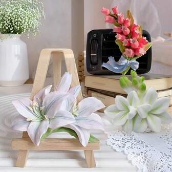 1 st 3D Lily Freesia blomformad silikonform, vacker liljekonvaljbukett DIY-dekorationsformar för harts och polymerlera, tvål, doftljus, aromaterapivax, gips, droppe, smycken