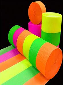 1/4 Rolls Crepe Paper Streamers, 12 Colors Streamers Party Supplies For Birthday Party Baby Shower Rainbow DIY Christmas Halloween Wedding Ceremony Various Large Festivals Decoration