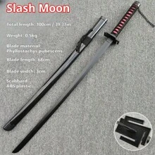2025 New 40-Inch Long Samurai Sword With Scabbard, Cosplay Prop, Decoration, Birthday/Holiday/Easter Gift, Toy