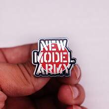 British Rock Band New Model Army Brooch Badge Backpack Accessory Music Merchandise - Silver - View 4