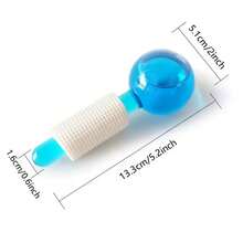 Bolas de belleza para rodillo Facial, masaje Facial frío, bolas de rodillo Facial con líquido anticongelante para reducir los hinchazones, 2 uds. - aleatorio - Ver 9