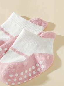 6 pares de calcetines de barco antideslizantes para niños pequeños, multicolor, adecuados para primavera y otoño - Multicolor - Ver 6
