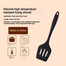 ‌3pcs Kitchen Silicone Spatula Set - Non-Stick Cookware Tools With Slotted Turner & Baking Spatulas (/Heat Resistant/Omelette Brownie) - Multicolor - View 11